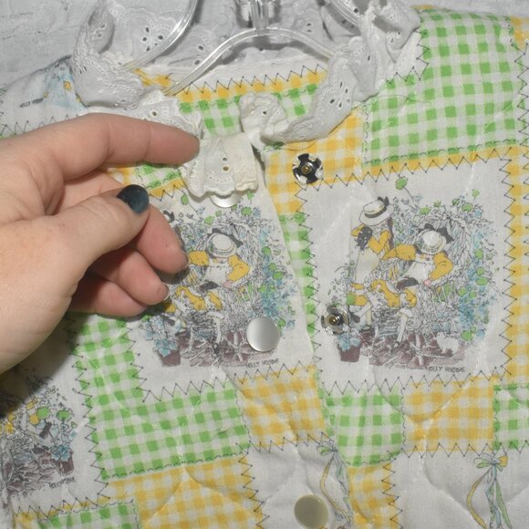 Vintage Alice in Wonderland Old Fabric Stunning Light Jacket 2T-4T - Picture 4 of 10